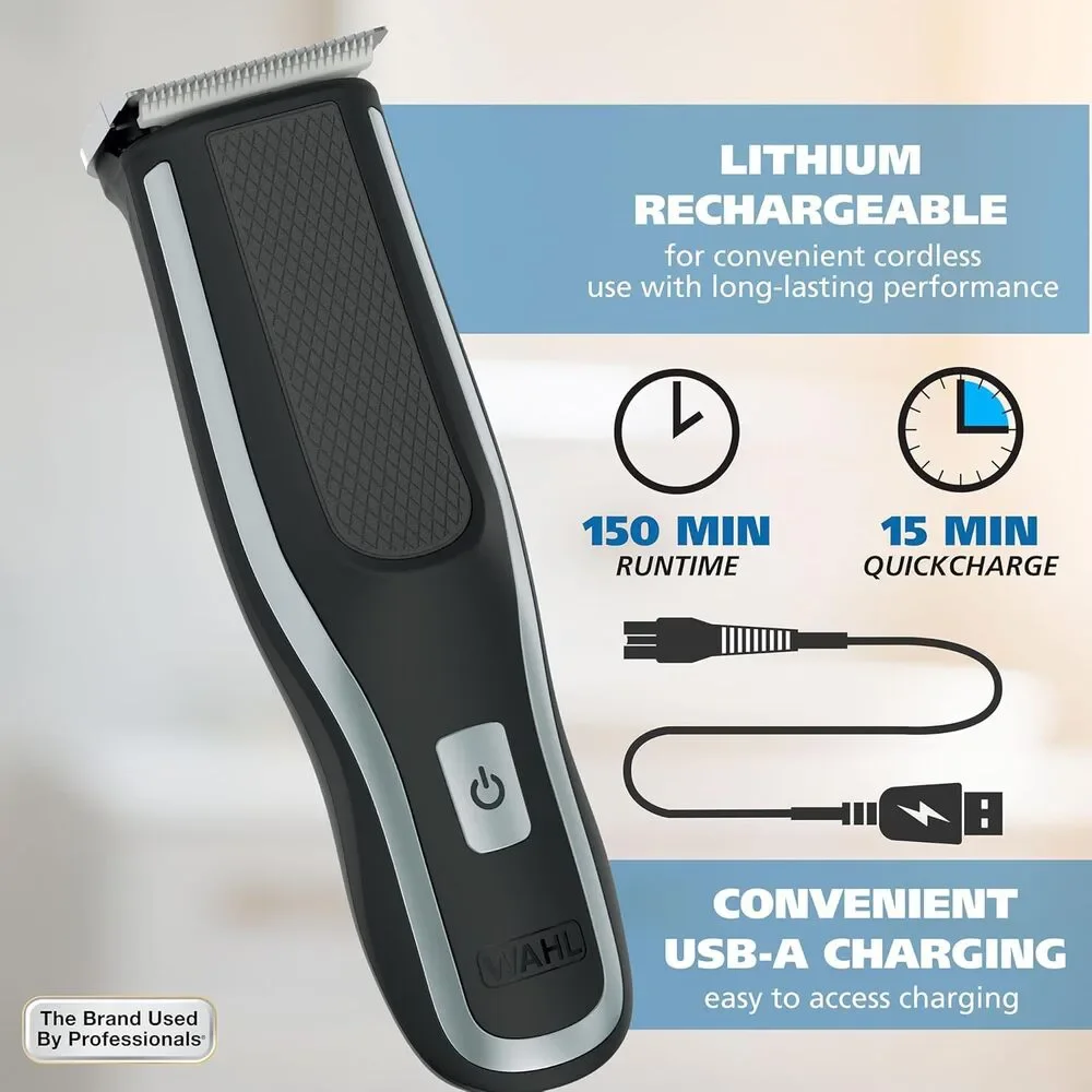 NWT Wahl Clipper Self-Haircut Pro Lithium Ion Cordless Hair Cutting Kit 3026122
